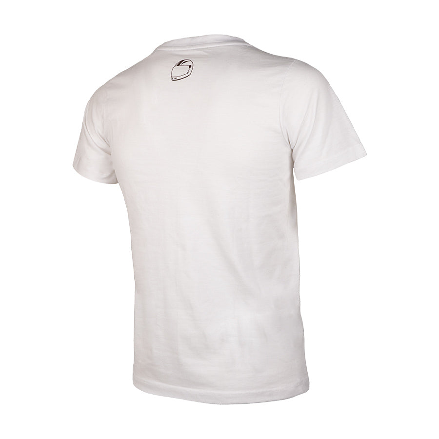 CAMISETA BLANCA OLD SCHOOL ANGEL NIETO 12+1 "LA LEYENDA"