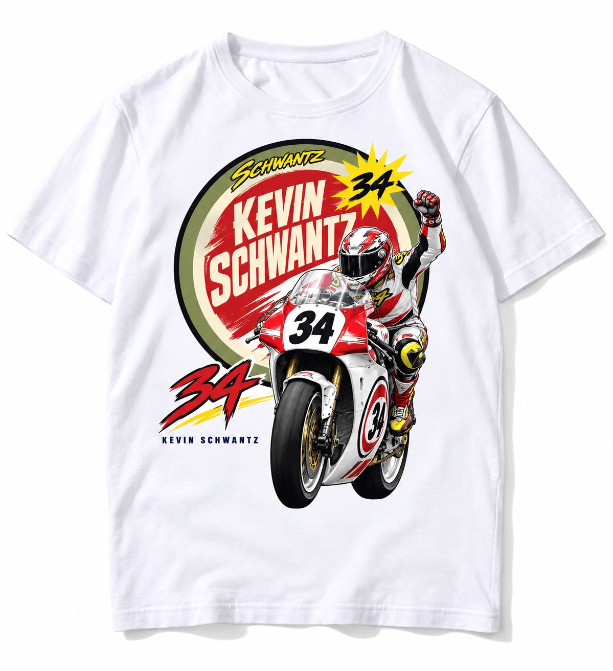 Camiseta Kevin Schwantz 34 · Retro Racing