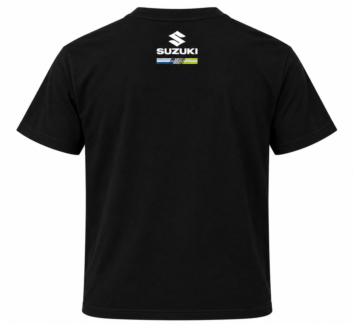 Camiseta Suzuki ECSTAR negra vista trasera