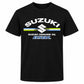 Camiseta Suzuki ECSTAR negra vista frontal