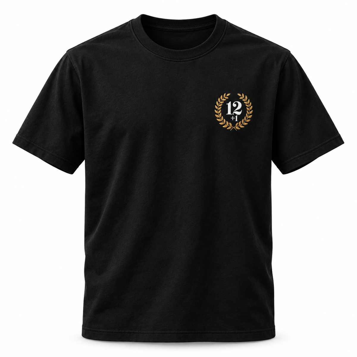 Ángel Nieto 12+1 · Camiseta · Negro · emblema en el pecho