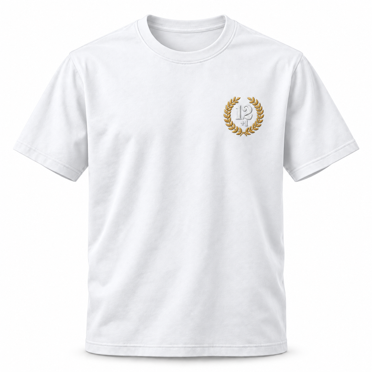 Ángel Nieto 12+1 · Camiseta · Blanco · emblema en el pecho