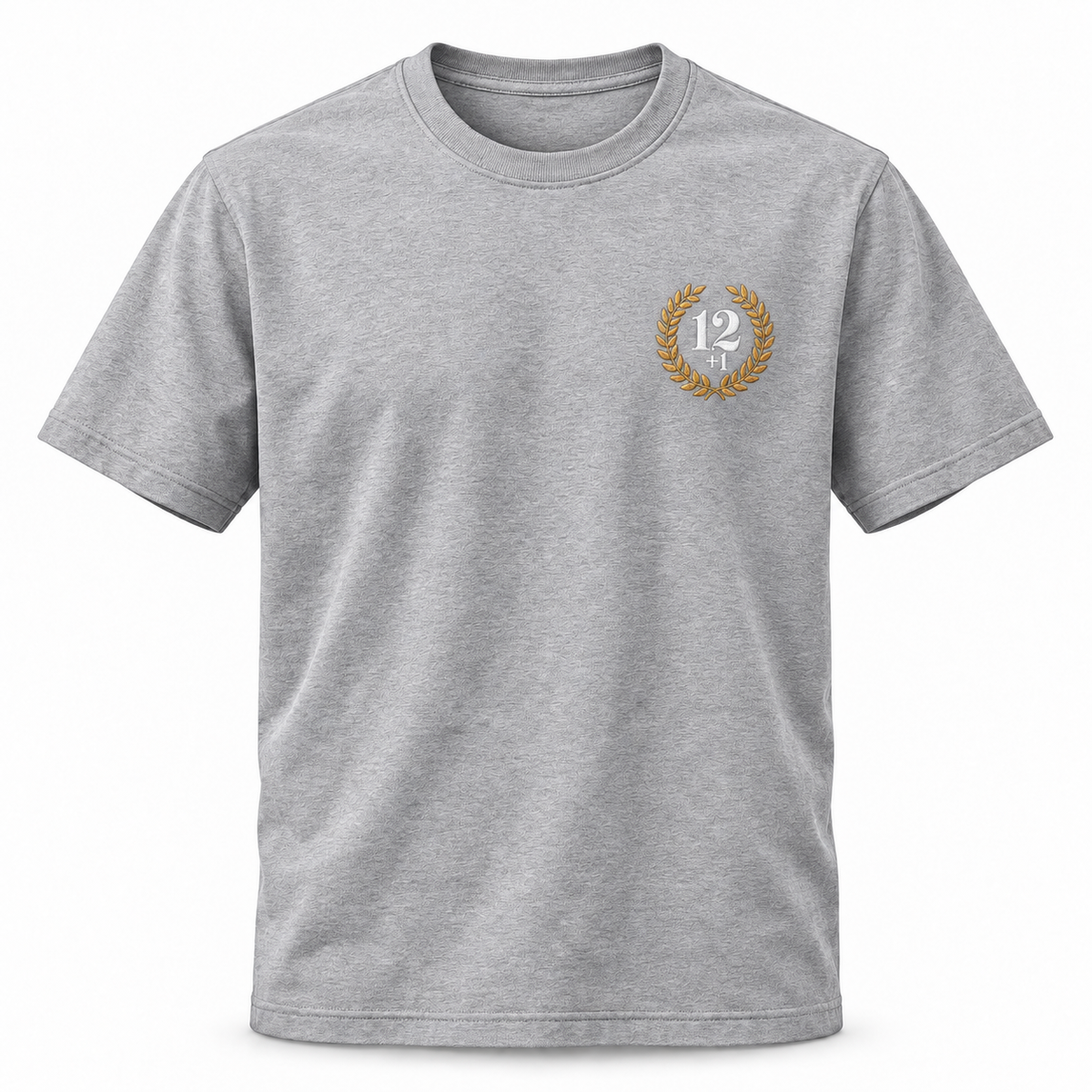 Ángel Nieto 12+1 · Camiseta · Gris · emblema en el pecho