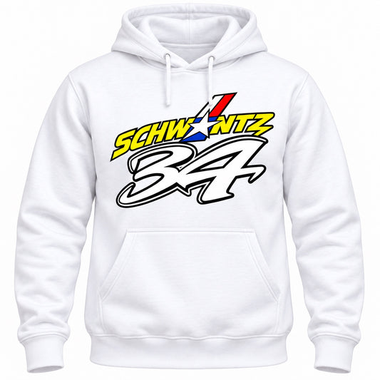 Sudadera con capucha Schwantz 34 · Racing — blanco